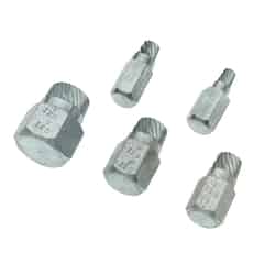 Superior Tool Multi Size Steel Bolt Extractor Set 5 pc.