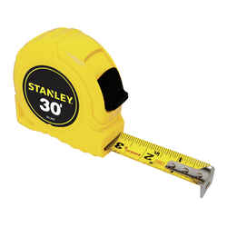 Stanley 30 ft. L x 1 in. W Yellow 1 pk Tape Rule