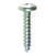 HILLMAN 6 x 5/8 in. L Zinc-Plated Steel Sheet Metal Screws 100 per box Phillips Pan Head