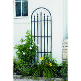 Panacea 80 in. H Black Steel Trellis