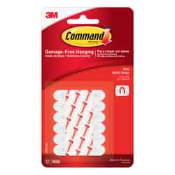 3M Command Mini Foam Adhesive Strips .5 in. L 12 pk