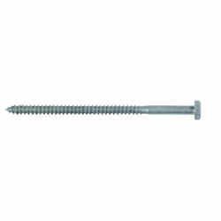 HILLMAN 1/4 in. x 5 in. L Hex Hot Dipped Galvanized Steel Lag Screw 100 pk