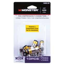 Monster Cable Compression RG6 Compression Connector 10 pk