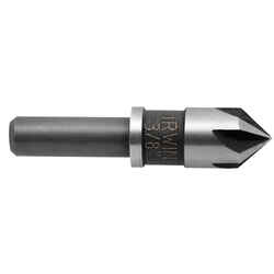 Irwin 3/8 in. Dia. Countersink Round Shank 1/4 in. High Speed Steel 1 pc.