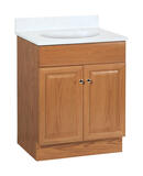 Continental Cabinets Single Oak Vanity Combo 32 in. H x 24 in. W x 18 in. D