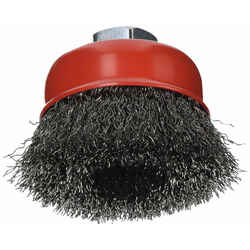 Forney 2.75 in. Dia. x 5/8 in. Steel Cup Brush 1 pc. Crimped