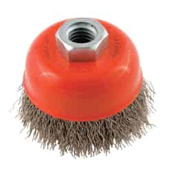 Forney 2.75 in. Dia. x 5/8 in. Steel Cup Brush 1 pc. Crimped