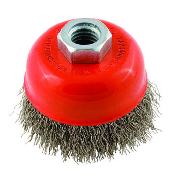 Forney 2.75 in. Dia. x 5/8 in. Steel Cup Brush 1 pc. Crimped