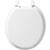 Mayfair Round White Molded Wood Toilet Seat