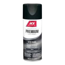 Ace Premium Satin Black 12 oz. Enamel Spray Paint