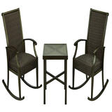 Living Accents Rockland 3 pc Brown Aluminum Chat Set