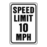 Hy-Ko English 12 in. H x 18 in. W Sign Speed Limit 10 Mph Aluminum