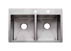 Franke Stainless Steel Dual Mount 33 in. W x 22 in. L Kitchen Sink