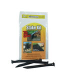 Master Mark 10 in. H x 10 in. L Plastic Black Stake Kit