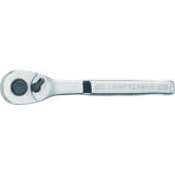 Craftsman 1/4 in. drive Chrome Vanadium Steel 72 Tooth Pear Head Ratchet 1 pc.