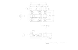 Ace Barrel Bolt 2-1/2 in. Zinc For Lightweight Doors, Chests and Cabinets