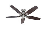 Hunter Fan Builder Elite 52 in. 5 blade Indoor Brushed Nickel Ceiling Fan