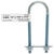 Hampton 1/4 in. x 1-1/8 in. W x 3-1/2 in. L Coarse Zinc-Plated Steel U-Bolt