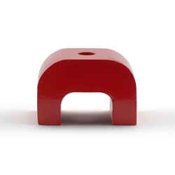 Master Magnetics 1.18 in. Alnico Horseshoe Magnet 5.5 MGOe Red 1 pc. 13 lb. pull