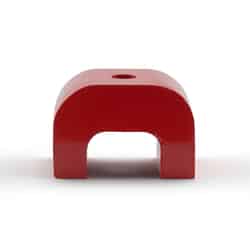 Master Magnetics 1.18 in. Alnico Horseshoe Magnet 5.5 MGOe Red 1 pc. 13 lb. pull