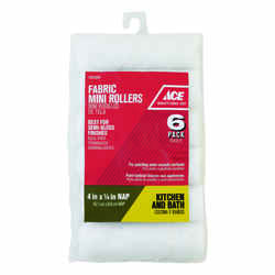 Ace Polyester 4 in. W X 1/4 in. S Mini Paint Roller Cover 6 pk