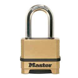 Master Lock 2 in. H X 1-7/32 in. W X 2 in. L Steel Dual Ball Bearing Locking Padlock 1 pk Keye