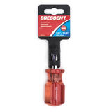 Crescent 1-1/2 in. Slotted 1/4 in. Stubby Screwdriver Metal Red 1 pc.
