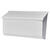 Gibraltar Mailboxes Galvanized Steel Wall-Mounted Mailbox 9-3/4 in. H x 16.61 in. W x 9-3/4 in.