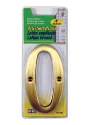 Hy-Ko Bronze Brass Number Nail-On 0 4 in.