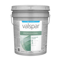 Valspar Professional Flat Basic White Paint Exterior 5 gal