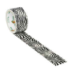 Duck Brand 30 ft. L x 1.88 in. W Zig-Zag Zebra Duct Tape Black