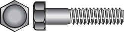 HILLMAN 1/4 in. Dia. x 3-1/2 in. L Zinc Plated Steel Hex Bolt 100 box