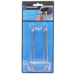 Crawford Zinc Plated Steel Silver Peg Hooks 2 4 in.