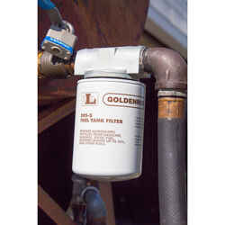 Goldenrod Steel Spin on Fuel Tank Filter 25