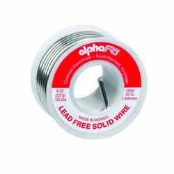 Alpha Fry 8 oz. Lead-Free Tin / Antimony 95/5 0.125 in. Dia. Solid Wire Solder