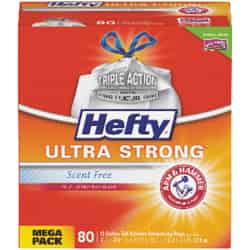 Hefty Ultra Strong 13 gal. Kitchen Trash Bags Drawstring 80 pk