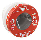 Bussmann 20 amps 125 volts Plastic Dual Element Tamper Proof Plug 4 pk