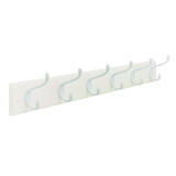 Amerock 27 in. L White Medium 6-Hook Rack 1 pk Fiberboard/Zinc