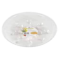 Gardeners Blue Ribbon 10 in. W Clear Plastic Plant Saucer