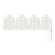 Easy Gardener 22 in. L x 6.5 in. H Plastic Garden Fence White