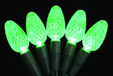 Celebrations Platinum LED C6 Light Set On A Reel Green 24.5 ft. 50 lights