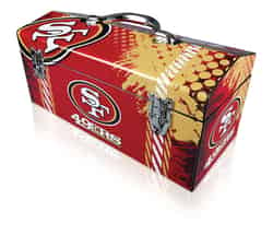 Sainty International 16.25 in. Steel San Francisco 49ers 7.1 in. W x 7.75 in. H Art Deco Tool Box