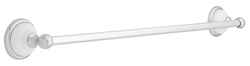 Franklin Brass Bellini Polished Chrome/White Towel Bar 24 in. L Die Cast Zinc