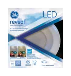 GE Lighting Reveal Matte White 6 in. W Steel Dimmable Recessed Downlight LED