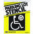 Hy-Ko English White Informational Parking Lot Stencil 37 in. H x 29.25 in. W