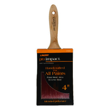 Linzer Pro Impact 4 in. W Flat Paint Brush