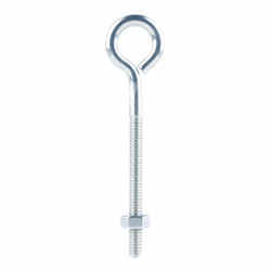 Hampton 1/4 in. x 4 in. L Stainless Steel Eyebolt Nut Included