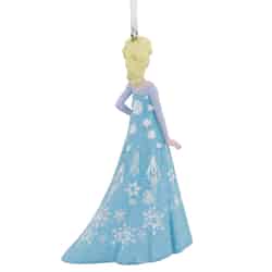 HALLMARK Frozen Elsa Standing Christmas Ornament Multicolored 1 each Resin