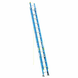 Werner 28 ft. H X 18.13 in. W Fiberglass Extension Ladder Type 1 250 lb