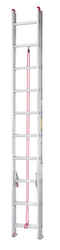 Werner 20 ft. H X 16 in. W Aluminum Extension Ladder Type III 200 lb